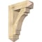 Ekena Millwork Merced Arts and Crafts Rough Sawn Bracket w/ Offset Brace, Douglas Fir, 8"W x 26"D x 34"H BKT0806X26X34MRC03RDF - alternate 1